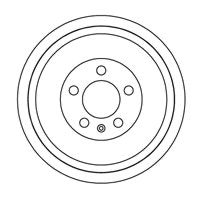 NF PARTS stabdžių būgnas 254303NF